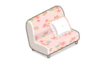 家具/花柄のソファ二人用