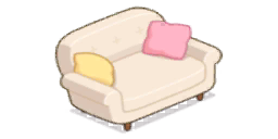 家具/白のソファ二人用