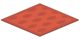 家具/赤い絨毯の床