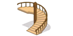家具/木の上階段