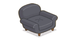 家具/黒のソファ一人用