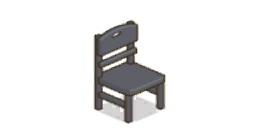 家具/黒の椅子