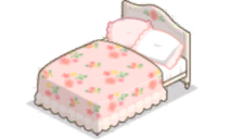 家具/花柄のベッド