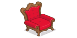 家具/赤のソファ一人用