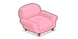 家具/ピンクのソファ一人用
