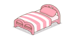 家具/ピンクのベッド